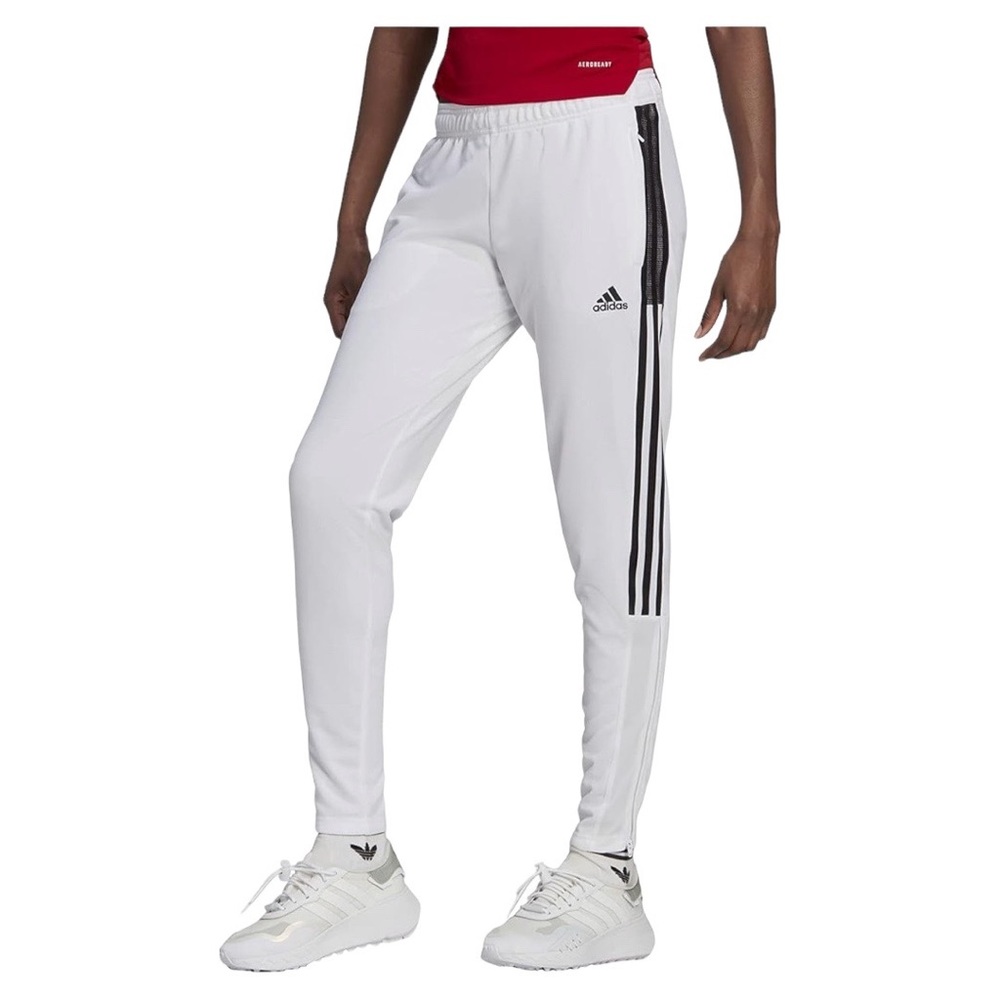 Adidas White Black Track Jogger Pants NWT